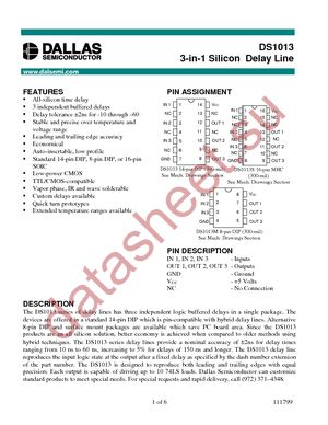 DS1013-75 datasheet  